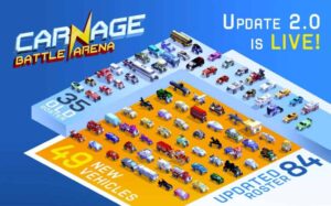 Carnage: Battle Arena è un'autoscontro tutto a pixel!